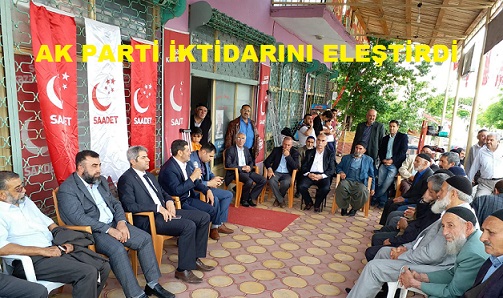 "EKONOMİYİ ÇÖZDÜN DE SAADET PARTİSİ Mİ BIRAKMADI"