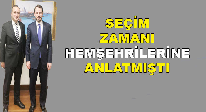 ŞİMDİ DE BAKAN ALBAYRAK'A DA PROJELERİNİ ANLATTI