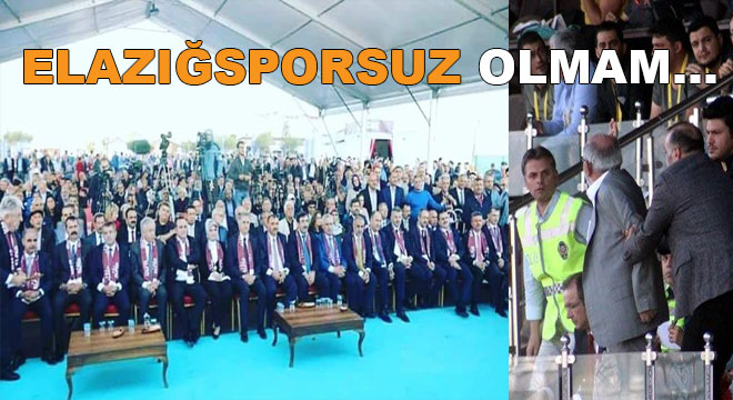 ELAZIĞSPOR'DA SAHİP ÇIKMAM…!