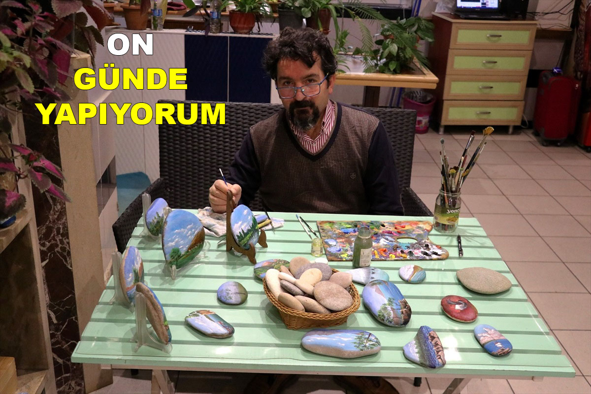MUNZUR ÇAYI'NIN TAŞI TUVAL OLDU