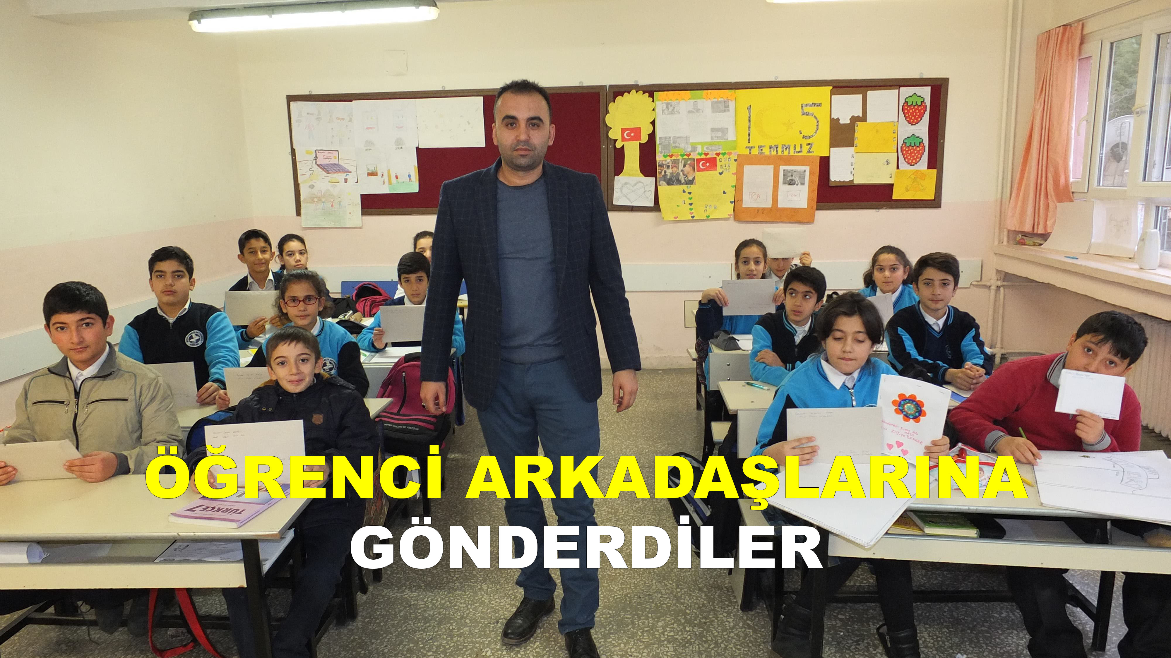 KEBAN'DA ÖĞRENCİLER KARTPOSTAL HAZIRLADI
