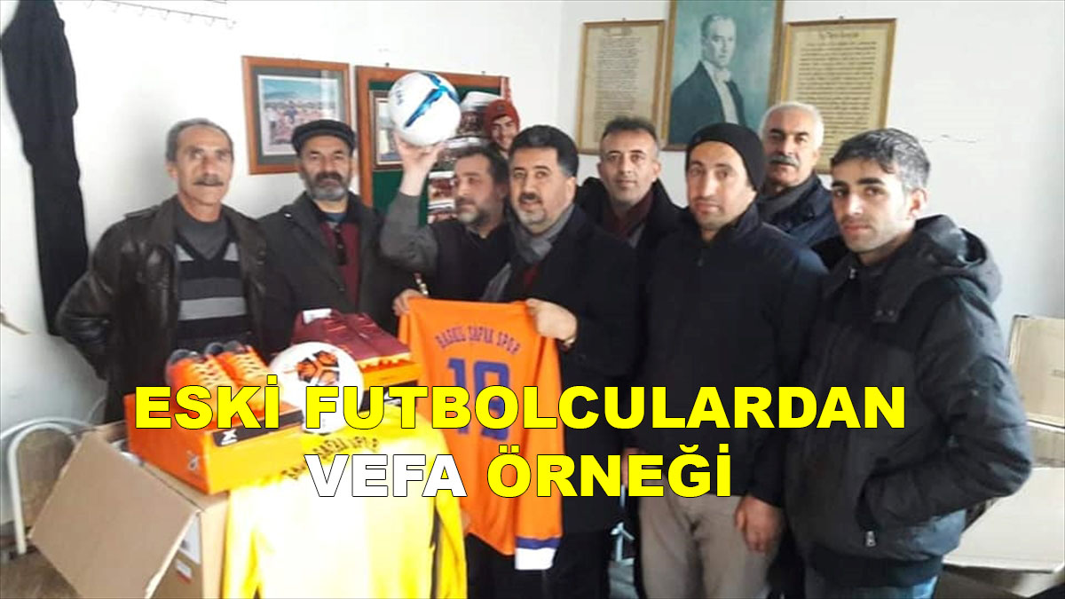 BASKİL ŞAFAKSPOR'A MALZEME YARDIMI