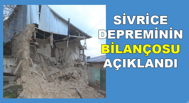 5.2'LİK DEPREM, BİN 325 YAPIYA ZARAR VERMİŞ