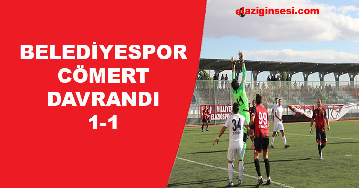 BELEDİYESPOR CÖMERT DAVRANDI 1-1