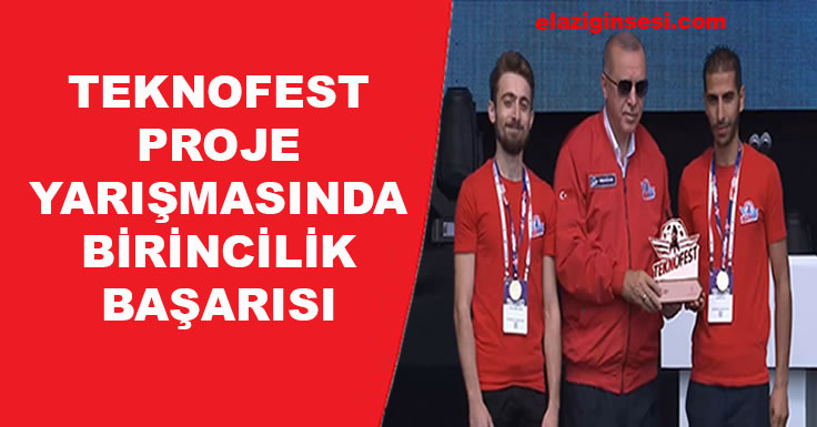 TEKNOFEST PROJE YARIŞMASINDA BİRİNCİLİK BAŞARISI