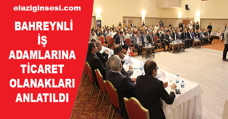 BAHREYNLİ İŞ ADAMLARINA TİCARET OLANAKLARI ANLATILDI