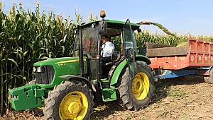 ELAZIĞ'DA SİLAJLIK MISIR HASADI BAŞLADI