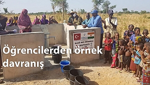  GAZİ ORTAOKULUNDAN NİJER'E SU KUYUSU VE İÇME SUYU ÇEŞMESİ