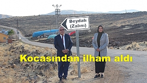 GELİN GELDİĞİ KÖYE MUHTAR OLDU, HİZMET GETİRDİ