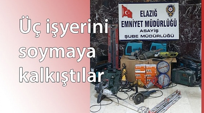 HIRSIZLIĞA KATILAN 3 KİŞİ YAKALANDI