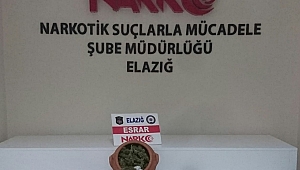 OPERASYON YAPAN POLİS, YANAN SOBADA UYUŞTURUCU ELE GEÇİRDİ