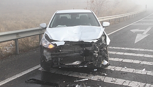 SİS ZİNCİRLEME KAZAYA NEDEN OLDU: 1 YARALI