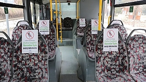 Belediye otobüslerine sosyal mesafe sınırı