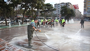 ELAZIĞ'DA DEZENFEKTE İŞLEMLERİ BAŞLADI