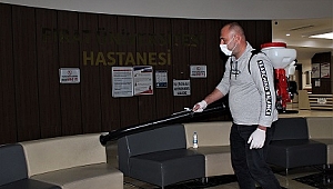 HASTANE DEZENFEKTE EDİLDİ