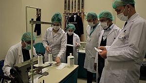 HASTANE DEZENFEKTE VE MASKE ÜRETİMİNE BAŞLADI