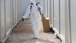 KONTEYNER KENTLERDE DEZENFEKTE VE İLAÇLAMA YAPILDI