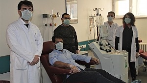 FÜ'si Hastanesinde ilk defa 'immün plazma' yöntemi için örnek alındı