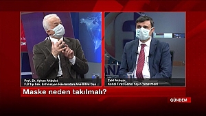Maske takıp yayın yaptılar