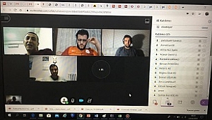 Öğrenciler telekonferans yöntemi ile soruları dile getirdiler