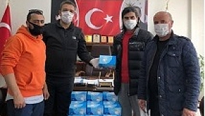 Amatör spor kulüplerine maske dağıtıldı