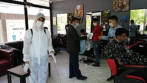 Esnafa Maske ve dezenfektan yardımı yapıldı