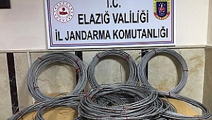 Köyün kablosunu çalan iki kişi yakalandı