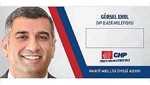 Erol, CHP Parti Meclisine aday