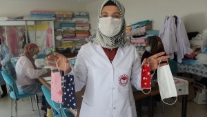 Kadınlardan, maske üretimi ile aile bütçesine katkı