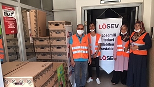 Lösev'li vatandaşlara gıda desteği devam ediyor
