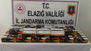 Elazığ'da 10 bine yakın kaçak sigara ele geçirildi