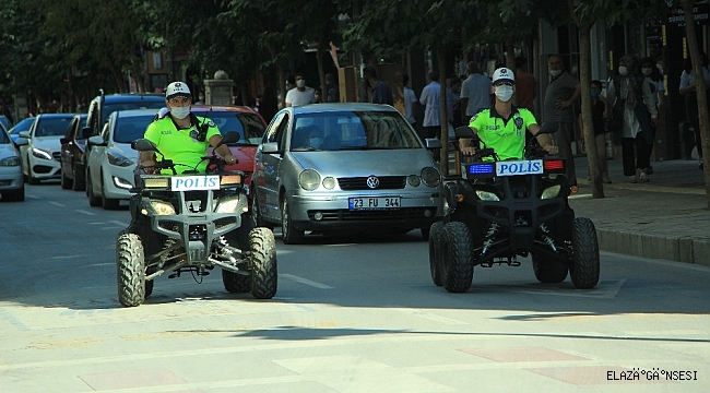 Elazığ'da polisler, ATV motorlu denetime başladı
