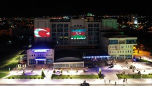 Elazığ'dan Azerbaycan'a bayraklı kardeşlik mesajı