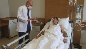 Karın ağrısı ile kanser hastalığı ortaya çıktı, kapalı yöntemle sağlığına kavuştu
