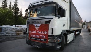 Deprem bölgesi Elazığ'dan İzmir'e 3 tır yardım daha