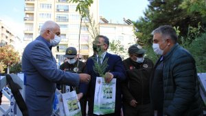 Elazığ'da vatandaşlara 10 bin adet ücretsiz fidan dağıtıldı