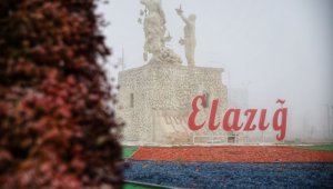 Sessizliğe bürünen Elazığ, sisle kayboldu