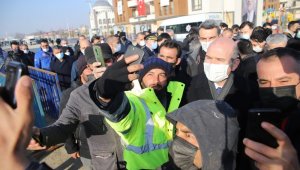 İçişleri Bakanı Süleyman Soylu, 8 bininci deprem konut teslim töreni için Elazığ'da