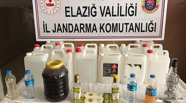 Elazığ'da sahte içki ele geçirildi: 2 gözaltı