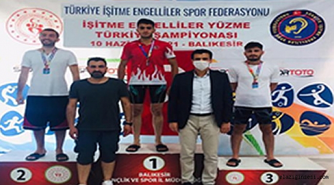 Elazığ Yüzmede 4 stilde Türkiye Şampiyonu