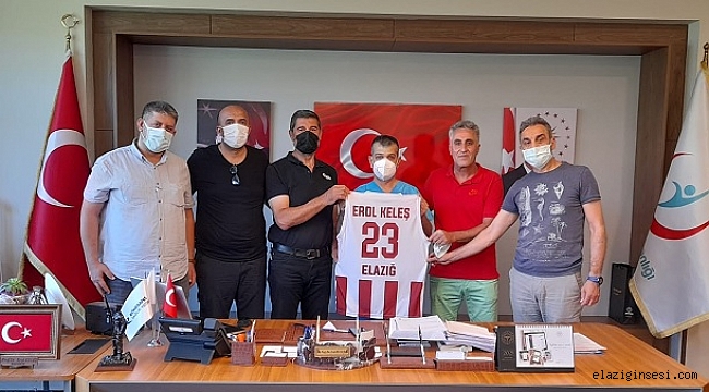 Elazığ Basketbol Kulübü yönetimi Başhekim Prof.Dr Keleş'i ziyaret etti