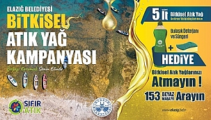 5 Lt atık yağ'a, temizlik seti hediyesi