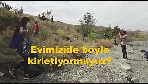 Büyükler kirletti, gençler temizledi