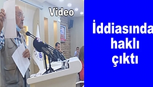 Başkan mahcup oldu...