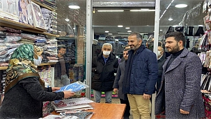 Deva Partisi esnafın sorunlarını dinlemeye devam ediyor.