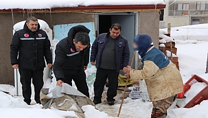 Özel idareden gıda ve yakacak yardımı