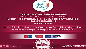 Merkez Avrupa Birliği Kalite Belgesine Layık Görüldü