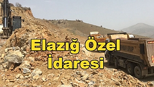 Köy yollarında yoğun bir tempoyla çalışıyor 