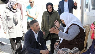 İlimize gelen Ahıska Türk'ü soydaşlarımızı ziyaret etti.  