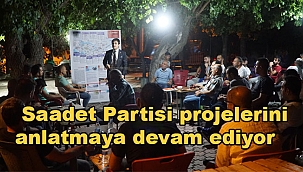 Bu defa Aksaray Mahallesinde projelerini anlattı